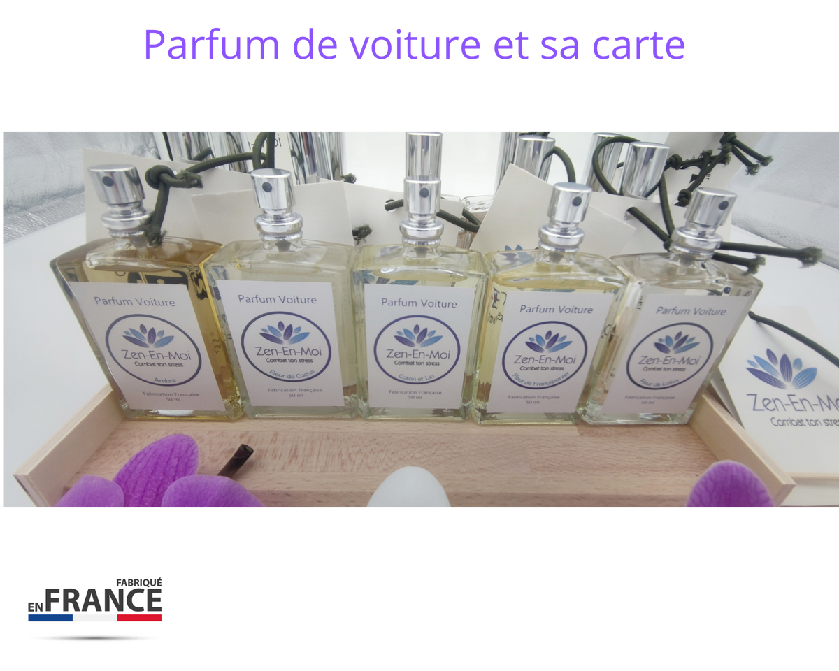 Parfum de voiture 50 ml + cartes à parfumer