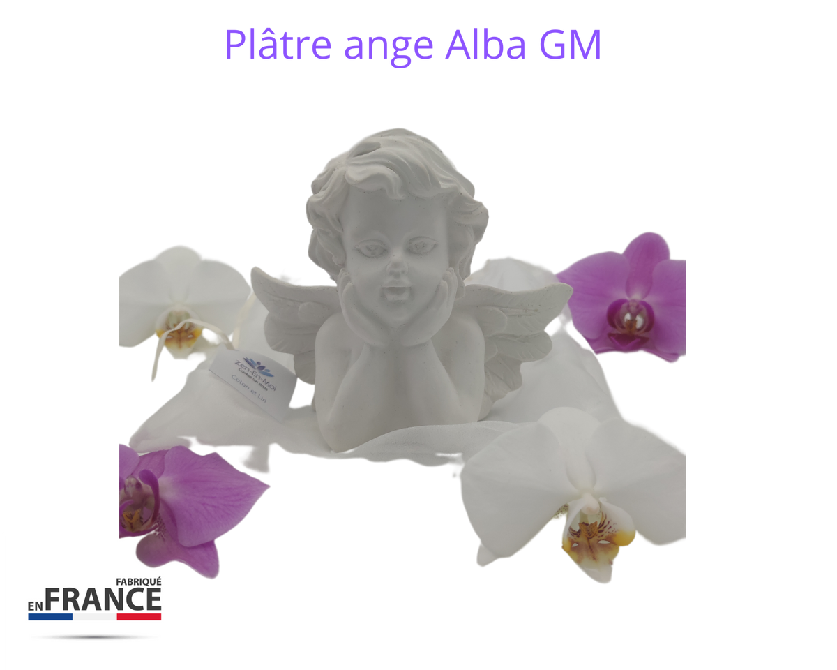 Plâtre à parfumer Ange aile GM blanc