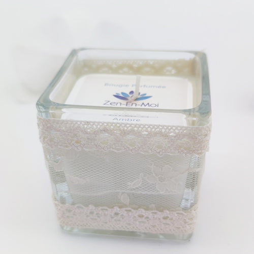 Bougie parfumée cube standard ou haute couture 75 g et 180 g