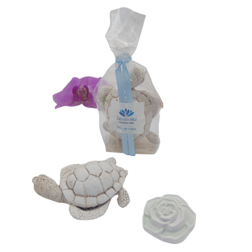 Sachet crystal 1 tortue + 1 fleur